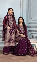 Embroidered Chiffon Front Center Panel Embroidered Chiffon Right + Left Panel Embroidered Chiffon Front + Back Patch 2 Embroidered Chiffon Back Embroidered Chiffon Sleeves Embroidered Chiffon Pallu Dupatta Embroidered  Chiffon Trouser Patch Embroidered Russian Grip Trouser