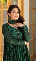 Embroidered Chiffon Front Panel (2) Embroidered Chiffon Back Embroidered Chiffon Kalli Embroidered Chiffon Sleeves Embroidered Chiffon Front + Back + Sleeves Patch Embroidered Chiffon Dupatta Dyed Grip Trouser