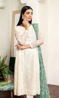 Embroidered Chiffon Front Embroidered Chiffon Back Embroidered Chiffon Sleeves Embroidered Chiffon Front + Back Patch Embroidered Neckline Patch Embroidered Chiffon Dupatta Embroidered Dupatta Patch Dyed Raw Silk Trouser