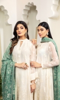 Embroidered Chiffon Front Embroidered Chiffon Back Embroidered Chiffon Sleeves Embroidered Chiffon Front + Back Patch Embroidered Neckline Patch Embroidered Chiffon Dupatta Embroidered Dupatta Patch Dyed Raw Silk Trouser