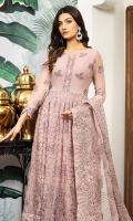 Embroidered Chiffon Front Embroidered Chiffon Back Embroidered Chiffon Front Back Body Embroidered Chiffon Sleeves Embroidered Chiffon Front + Back Patch Embroidered Neckline Patch Embroidered Organza Dupatta Dyed Raw Silk Trouser