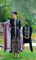 Embroidered Lawn Front Lawn Back & Sleeves Foil Printed Net Dupatta Front & Back Border Patti Sleeves Embroidered Patti Embroidered Center Patti Plain Cambric Trouser