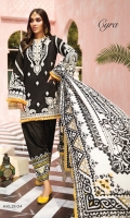 Embroidered Lawn Front Embroidered Lawn Back Embroidered Lawn Sleeves Embroidered Front Daman Patti Embroidered Front + Back Chaak Border Embroidered Front Corner Motif Cambric Cotton Trouser Digital Printed Trouser Border Digital Printed Silk Dupatta