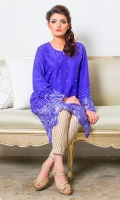 Chic, semi-formal straight Kurta embellished with lace, embroidery and stones.