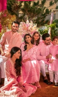 Taffy pink schiffli kurta with shalwar.