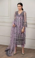Full Suit Material: Net Ready to Wear Embroidery