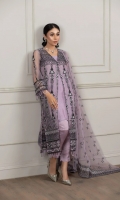 Full Suit Material: Net Ready to Wear Embroidery