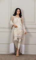 Full Suit Material: Net Ready to Wear Embroidery