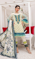 Shirt: Printed Lawn Shirt Dupatta: Printed Lawn Dupatta Trouser: Cambric Trouser