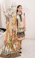 Shirt: Printed Lawn Shirt Dupatta: Printed Lawn Dupatta Trouser: Cambric Trouser