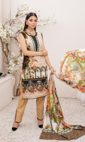 Shirt: Printed Lawn Shirt Dupatta: Printed Lawn Dupatta Trouser: Cambric Trouser