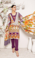 Shirt: Printed Lawn Shirt Dupatta: Printed Lawn Dupatta Trouser: Cambric Trouser