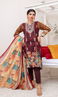 Shirt: Printed Lawn Shirt Dupatta: Printed Lawn Dupatta Trouser: Cambric Trouser