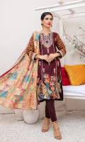 Shirt: Printed Lawn Shirt Dupatta: Printed Lawn Dupatta Trouser: Cambric Trouser