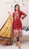 Shirt: Printed Lawn Shirt Dupatta: Printed Lawn Dupatta Trouser: Cambric Trouser