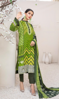 Shirt: Printed Lawn Shirt Dupatta: Printed Lawn Dupatta Trouser: Cambric Trouser