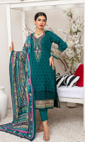 Shirt: Printed Lawn Shirt Dupatta: Printed Lawn Dupatta Trouser: Cambric Trouser