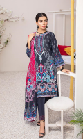 Shirt: Printed Lawn Shirt Dupatta: Printed Lawn Dupatta Trouser: Cambric Trouser