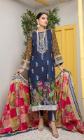 Shirt: Printed Lawn Shirt Dupatta: Printed Lawn Dupatta Trouser: Cambric Trouser