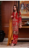 Shirt: - Luxury Embroidered and Handwork Chiffon Shirt: - Luxury Embroidered Chiffon Trouser: - Dyed with Embroidered