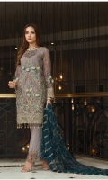 Shirt: - Luxury Embroidered and Handwork Chiffon Shirt: - Luxury Embroidered Chiffon Trouser: - Dyed with Embroidered