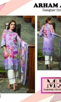 3pc embroidered lawn suit with chiffon dupatta