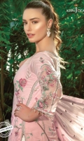 1 Embroidered Front. 1 Embroidered Back 2 All-Over Embroidered Sleeves 2 Embroidered Borders On Organza for sleeves 28