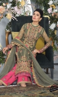 Embroidered Organza Suits Unstitched 3 Piece