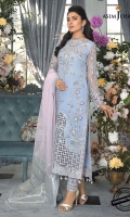 Embroidered Organza Suits Unstitched 3 