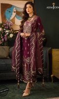 Embroidered Velvet Unstitched 3 Piece 