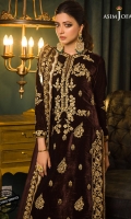 Embroidered Velvet Unstitched 3 Piece 