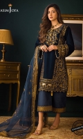 Embroidered Velvet Unstitched 3 Piece 