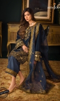 Embroidered Velvet Unstitched 3 Piece 