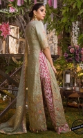 Embroidered raw silk front (W=26