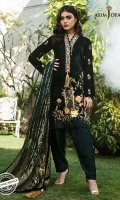 Embroidered front 2 embroidered sleeves 1.25 meter Velvet for back 30 inches embroidered border 1 meter embroidered border 2.5 meter dupatta 2.5 meter trouser Embroidered front 2 embroidered sleeves 1.25 meter Velvet for back 30 inches embroidered border 1 meter embroidered border 2.5 meter dupatta 2.5 meter trouser