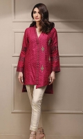 Embroidered Cotton Net Stitched 2 Piece Suit 