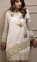Embroidered Cotton Net Stitched 2 Piece Suit 