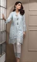 Embroidered Cotton Net Stitched 2 Piece Suit 