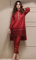 Embroidered Cotton Net Stitched 2 Piece Suit 