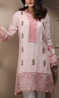 Embroidered Cotton Net Stitched 2 Piece Suit 