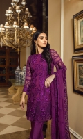 Sequins Embroidered Chiffon Front	1 yards Embroidered Chiffon Back	1 yards Sequins Embroidered Chiffon SLeeves	0.6 yards Sequins Embroidered Chiffon Dupatta	2.5 yards Dyed Raw Silk Bottom	2.5 yards Embroidered Bottom Laces	