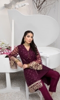 Sequins Embroidered Net Front: 0.82 Yards (Length 40”, Width 30”) Sequins Embroidered Net Back: 0.82 Yards (Length 40”, Width 30”) Sequins Embroidered Net Sleeves: 0.6 Yards Shirt Length 40”  * Inner Fabric Included