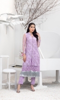 Heavy Sequins Embroidered Net Front : 0.82 Yards (Length 40”, Width 30”) Embroidered Net Back : 0.82 Yards (Length 40”, Width 30”) Embroidered Net Sleeves : 0.6 Yards Shirt Length 40”  * Inner Fabric Included