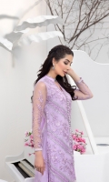 Heavy Sequins Embroidered Net Front : 0.82 Yards (Length 40”, Width 30”) Embroidered Net Back : 0.82 Yards (Length 40”, Width 30”) Embroidered Net Sleeves : 0.6 Yards Shirt Length 40”  * Inner Fabric Included