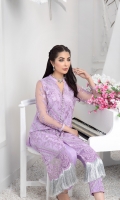 Heavy Sequins Embroidered Net Front : 0.82 Yards (Length 40”, Width 30”) Embroidered Net Back : 0.82 Yards (Length 40”, Width 30”) Embroidered Net Sleeves : 0.6 Yards Shirt Length 40”  * Inner Fabric Included