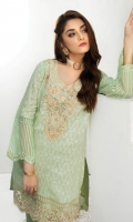 Embroidered Chiffon Stitched 2 Piece Suit 