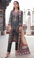 • 3M Digital Printed Royal Khaddar Shirt • 2.5M Digital Printed Royal Khaddar Dupatta • 2.5M Dyed Royal Khaddar Trouser