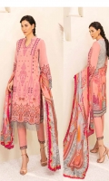 1.25m Dyed Embroidered Front 0.75m Dyed Embroidered Sleeves 1.25m Printed Back 2.5m Dyed Trouser 2.5m Printed Shawl