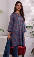 Shirt: Embroidered Swiss Lawn - 2.5 Meter Dupatta: Embroidered Chiffon - 2.5 Meter Shalwar: Plain Cambric - 2.5 Meter