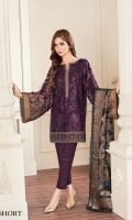 Embroidered Front Embroidered Side Panel  Embroidered Sleeves Embroidered Back Embroidered Neckline Patch Embroidered Sleeves Patch Embroidered Front Patch Embroidered Back Patch Jamavaar Dupatta Trousers